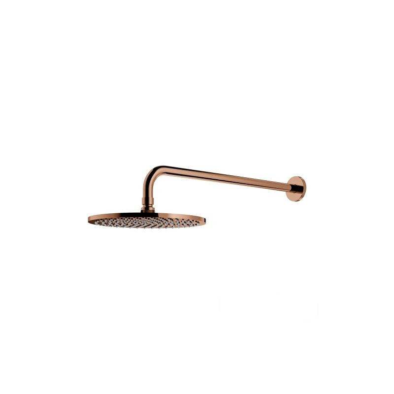 Deszczownica z ramieniem ø25 cm Slimline miedź Omnires (WGSET1CP)