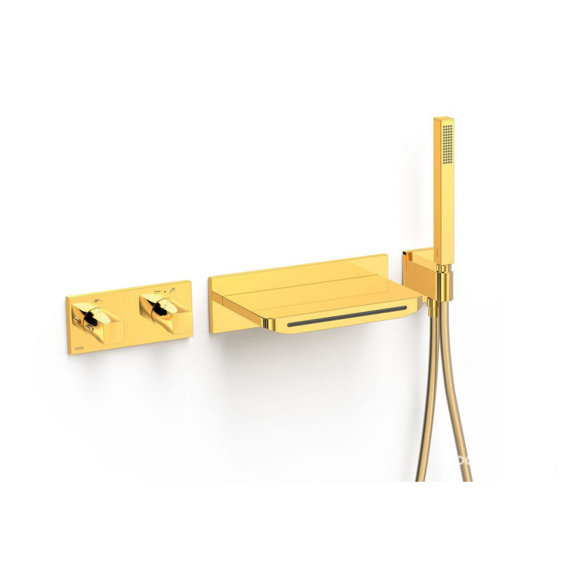 Bateria wannowo-prysznicowa termostatyczna złoto B-systemTres (30725207OR)
