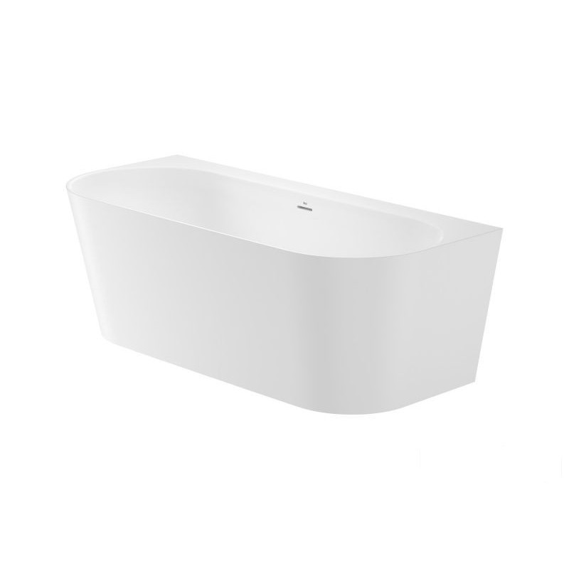 Wanna przyścienna 170 x 75 cm kompozytowa STONEX®, back-to-wall Raina Roca (A248668000)
