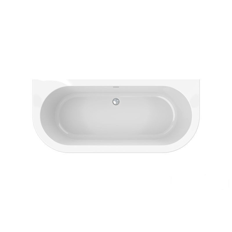 Wanna przyścienna 180 x 80 cm akrylowa z syfonem typu "klick'' Eternity Roca (A24T275000)