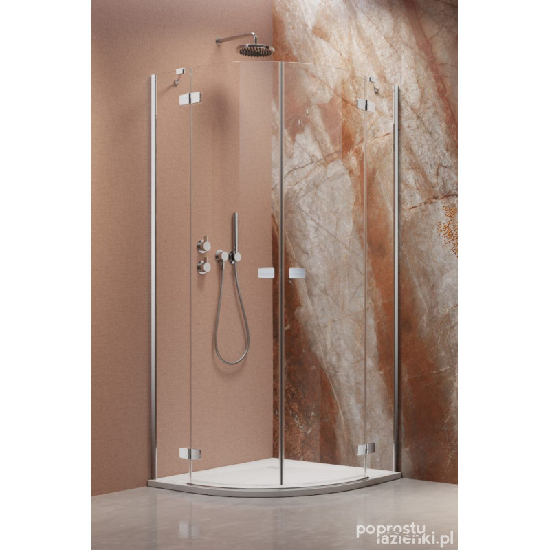 Kabina prysznicowa 90x80 Fuenta PDD Radaway (1384001-01-01L + 1384002-01-01R)