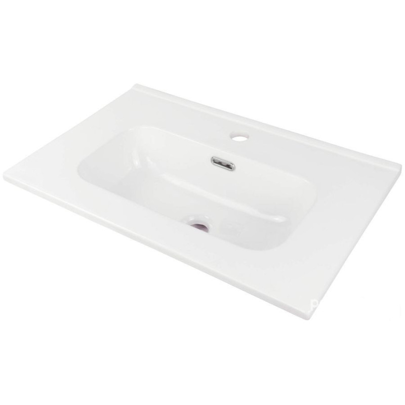 Umywalka ceramiczna wpuszczana w blat - 60 cm Tubo Deante (CTU 6U6M)