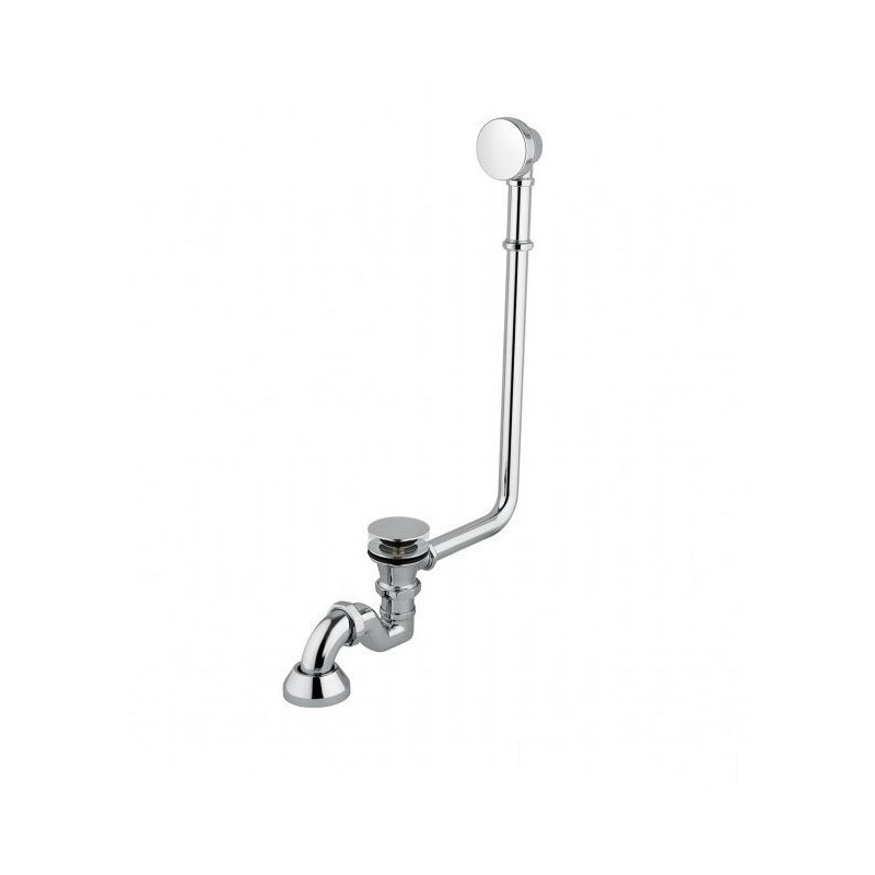 Syfon klik klak z przelewem Amelia Retro chrom Besco (SW-PRZ-CHRA)