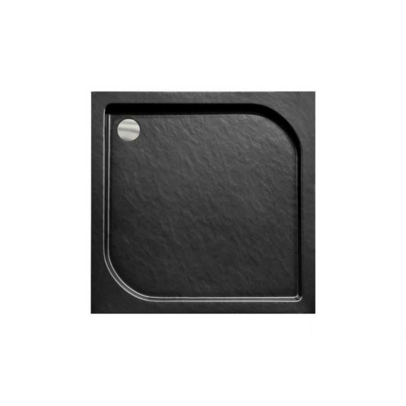 Brodzik kwadratowy Oskar 80 Stone Effect Besco (BAO-80-P-CN)