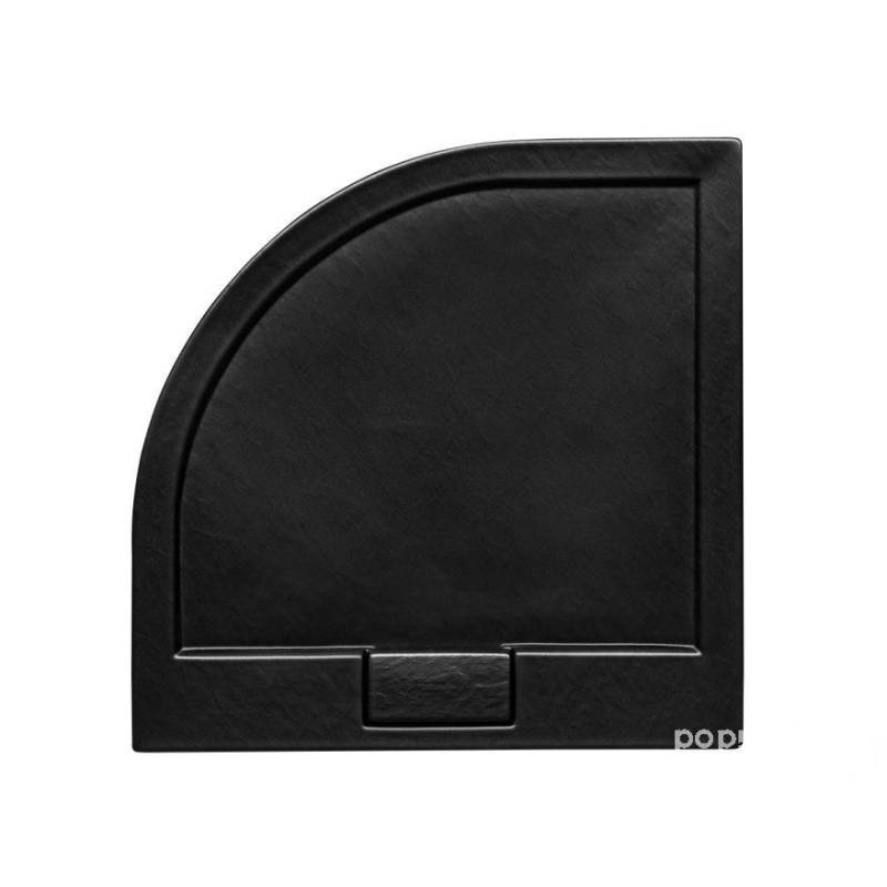 Brodzik półokrągły 80x80 Axim Ultraslim Stone Effect Besco (BAX-80-NRCN)
