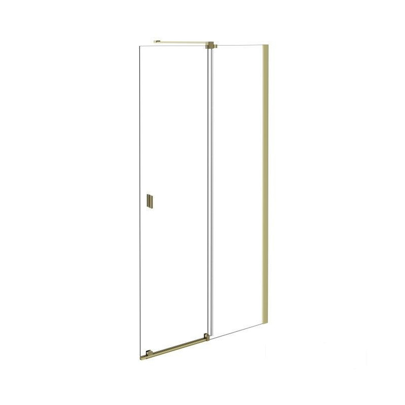 Kabina prysznicowa przesuwna walk-in 120x200 Vayo Gold Besco (VYG-120-200C)