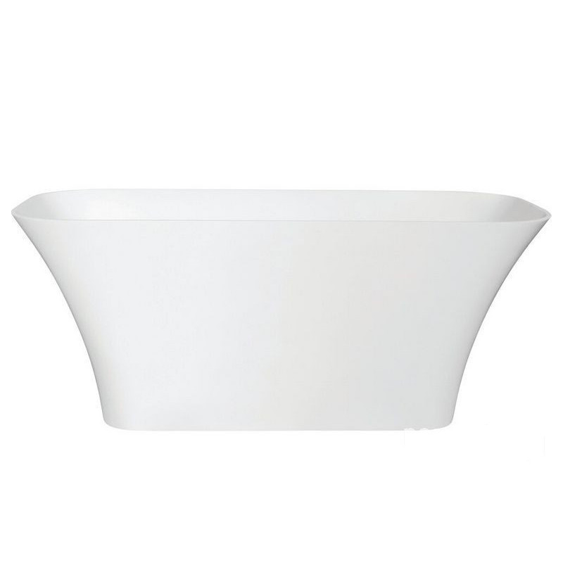 Wanna wolnostojąca 160x70 korek chrom Assos Matt biała Besco (WMMB-160-AKC)