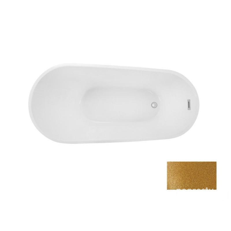 Wanna wolnostojąca 170x80 Melody Glam złota Besco (WA-170-MZC)