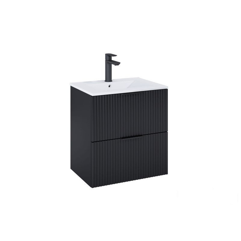 Szafka 60 cm podumywalkowa wisząca czarny mat Reef Roca (A857954532)