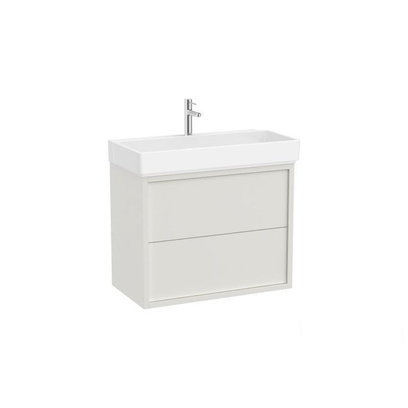 Szafka z umywalką 80 cm biały mat Tura Roca (A852033558)