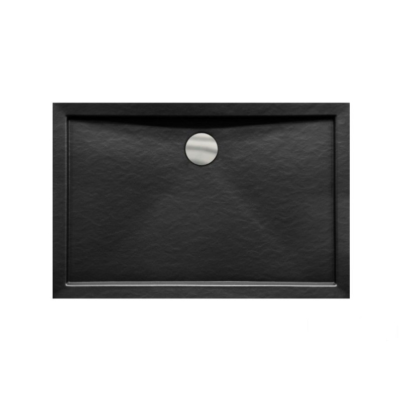Brodzik prostokątny 120x80 Alpina Slimline Stone Effect Besco (BAA-128-PCN)