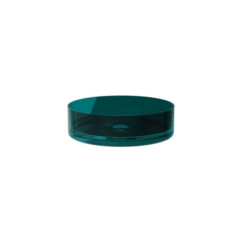 Umywalka nablatowa Enya Ocean Breeze + maskownica biała Besco (UME-36-OBW)