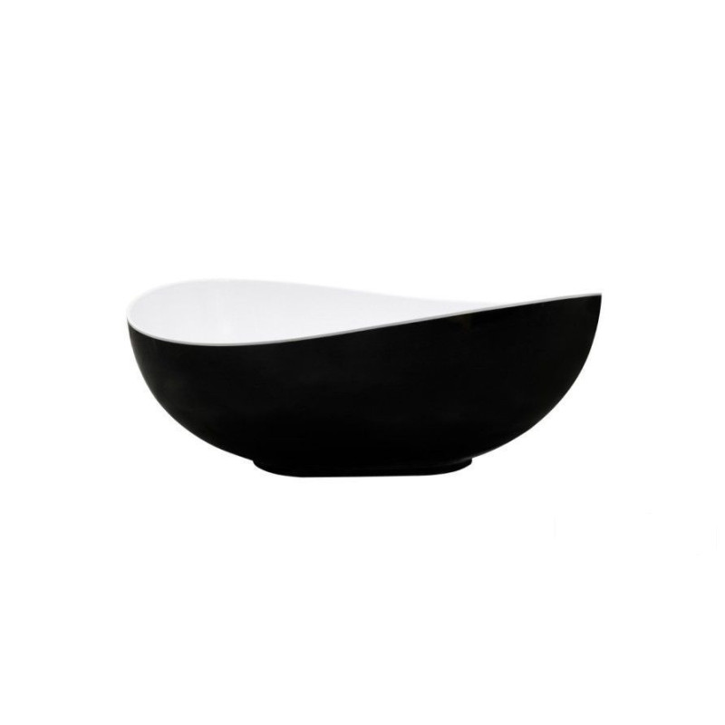 Wanna wolnostojąca Siya Black&White 170x100 korek czarny Besco (WMD-172-SWB)
