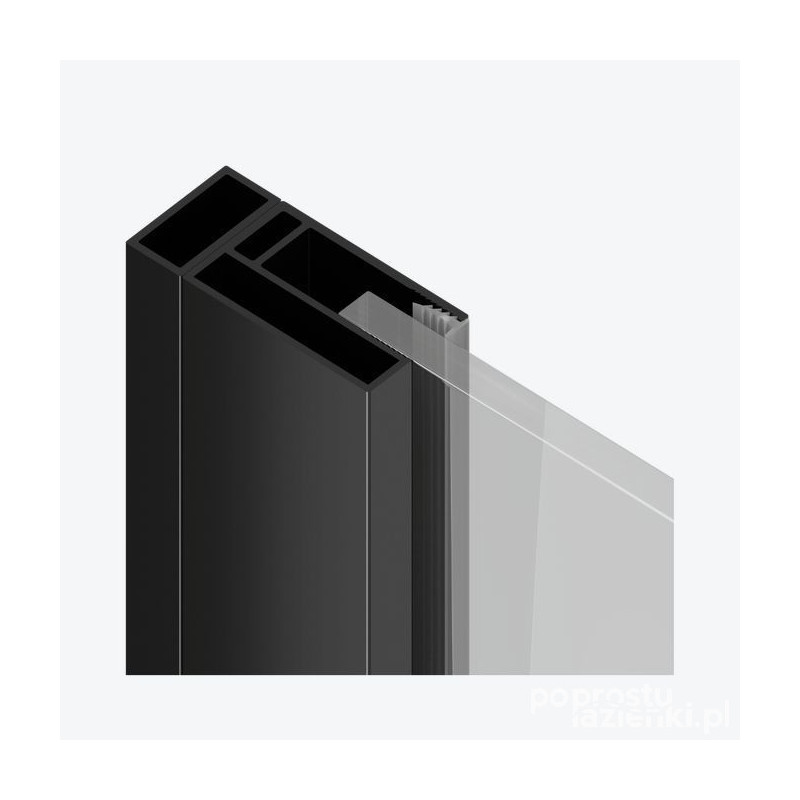 Profil poszerzający kabiny 10mm Ortigo czarny mat Excellent (KAEX.5090.BL)