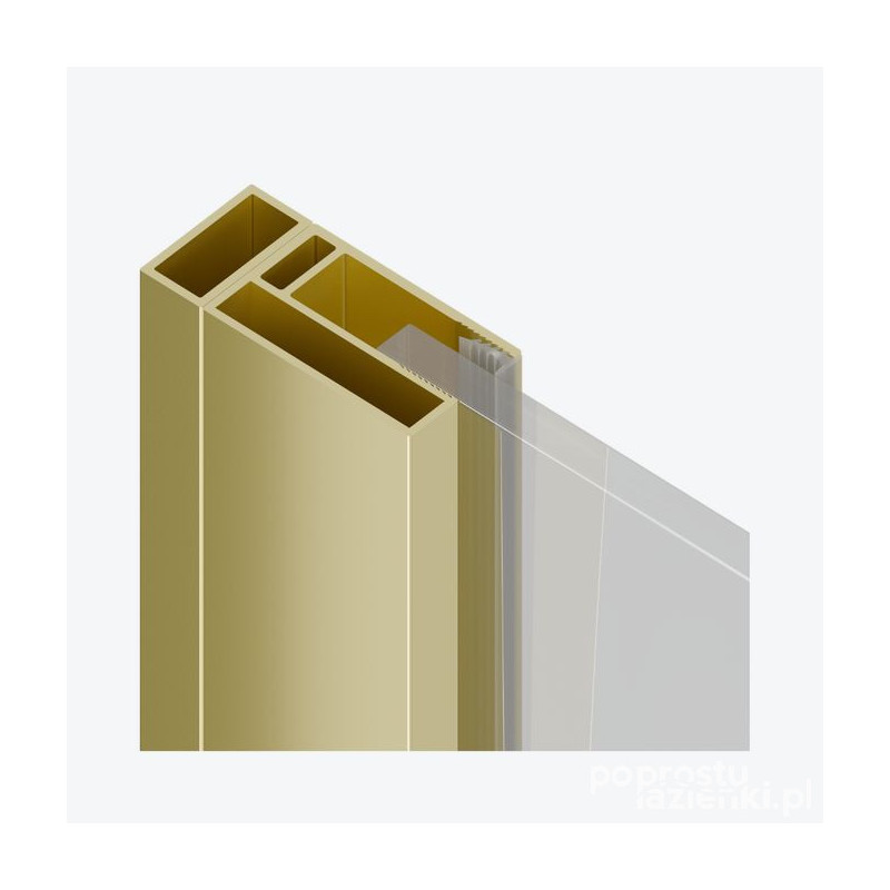 Profil poszerzający kabiny 10mm Ortigo złoty połysk Excellent (KAEX.5090.GL)