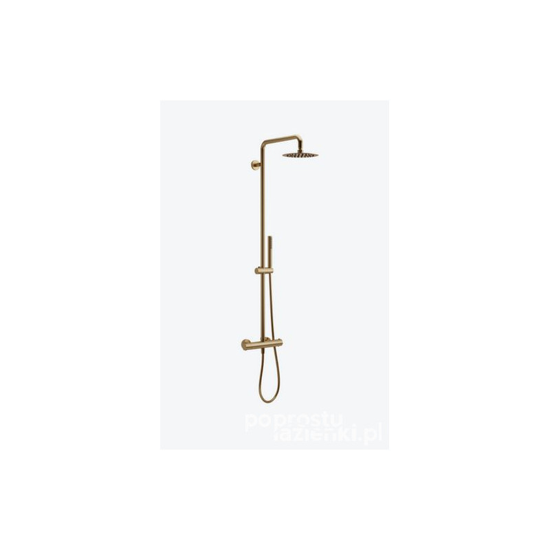 Zestaw prysznicowy Rain Round Termo miedź szczotkowana Excellent (ARAC.SY.107CB)
