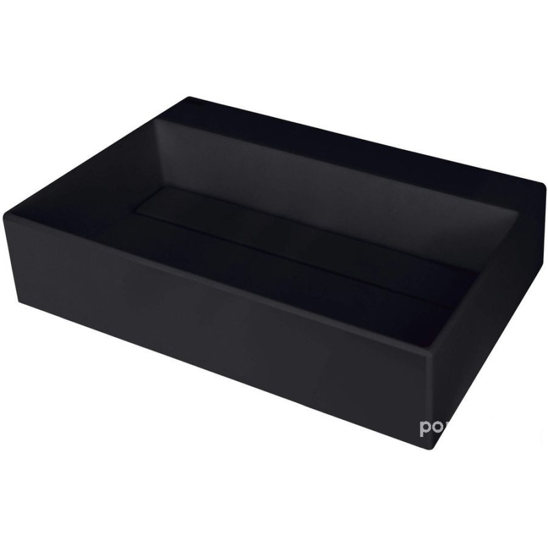 Umywalka granitowa nablatowa  - z maskownicą Correo Deante (CQR NU6M)
