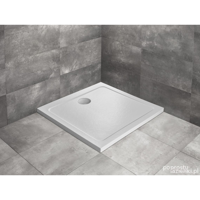 Brodzik kwadratowy 80x80 Doros C Stone biały Radaway (SDRC8080-01-04S)