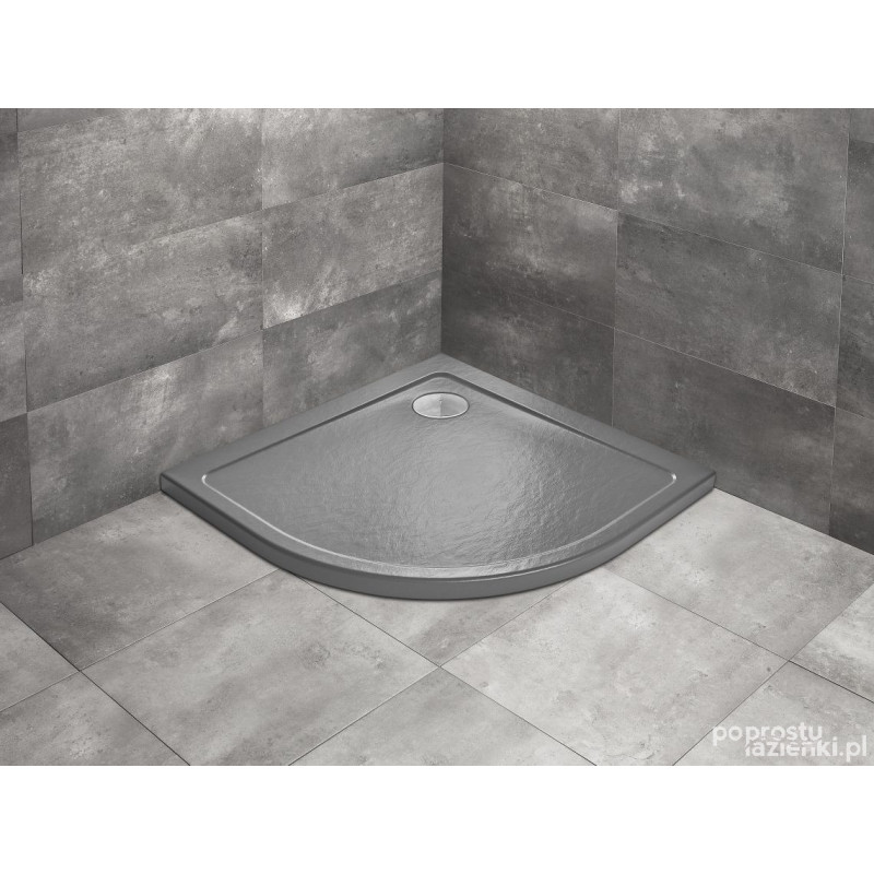 Brodzik półokrągły 80x80 Doros A Stone antracytowy Radaway (SDRA8080-01-64S)