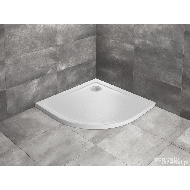 Brodzik półokrągły 80x80 Doros A Stone biały Radaway (SDRA8080-01-04S)