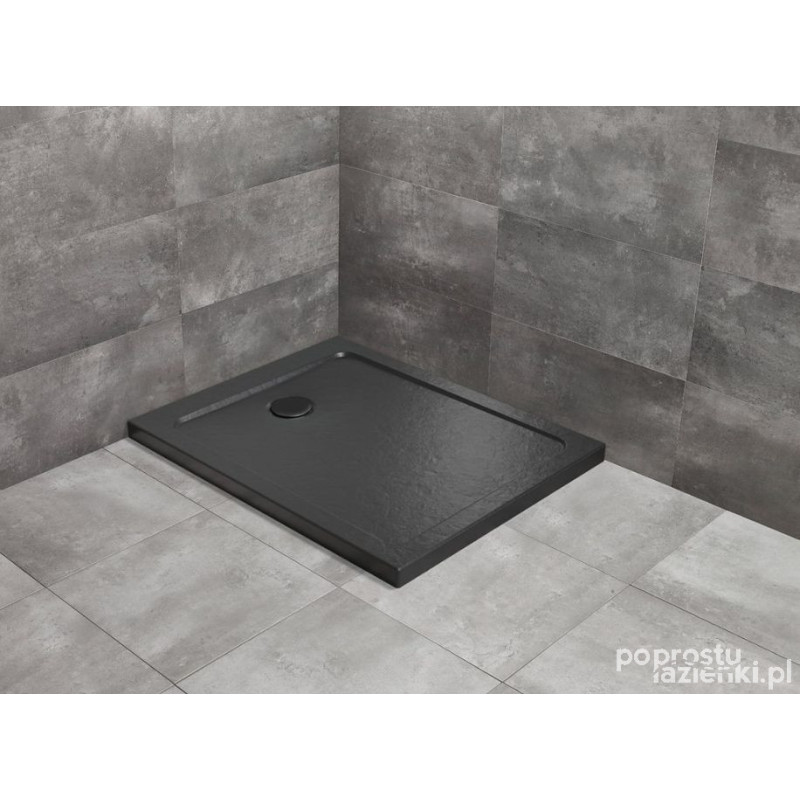 Brodzik prostokątny 100x80 Doros F Stone Black Radaway (SDRF1080-01-54S)