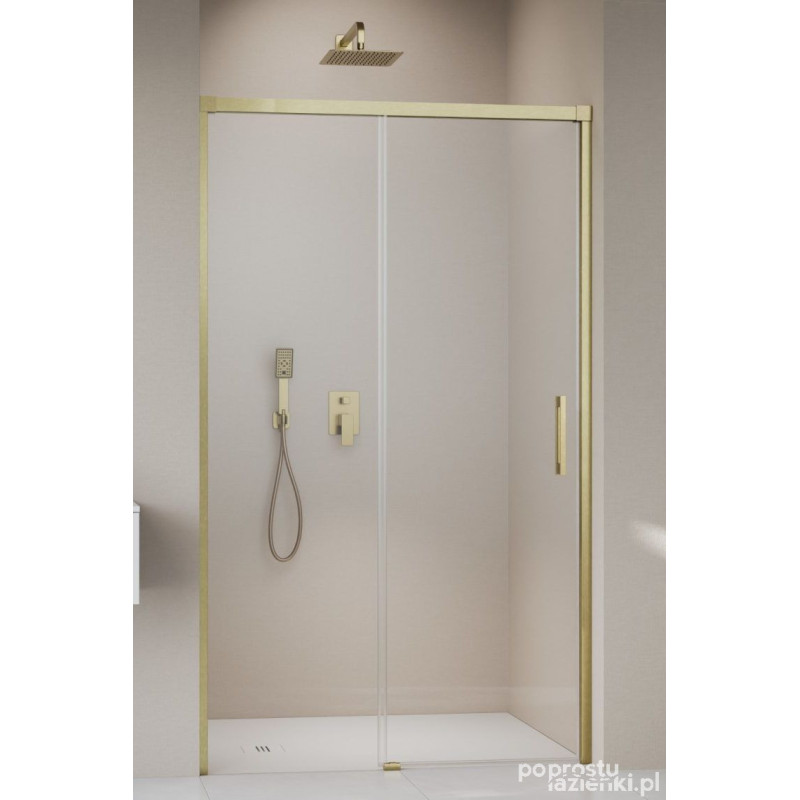 Drzwi prysznicowe 100 Idea Brushed Gold DWJ Radaway (387014-99-01L)