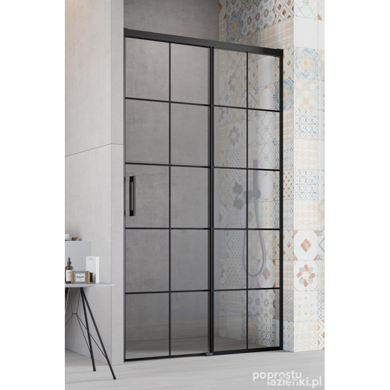Drzwi prysznicowe 100 Prawe Idea Black DWJ Factory Radaway (387014-54-55R)