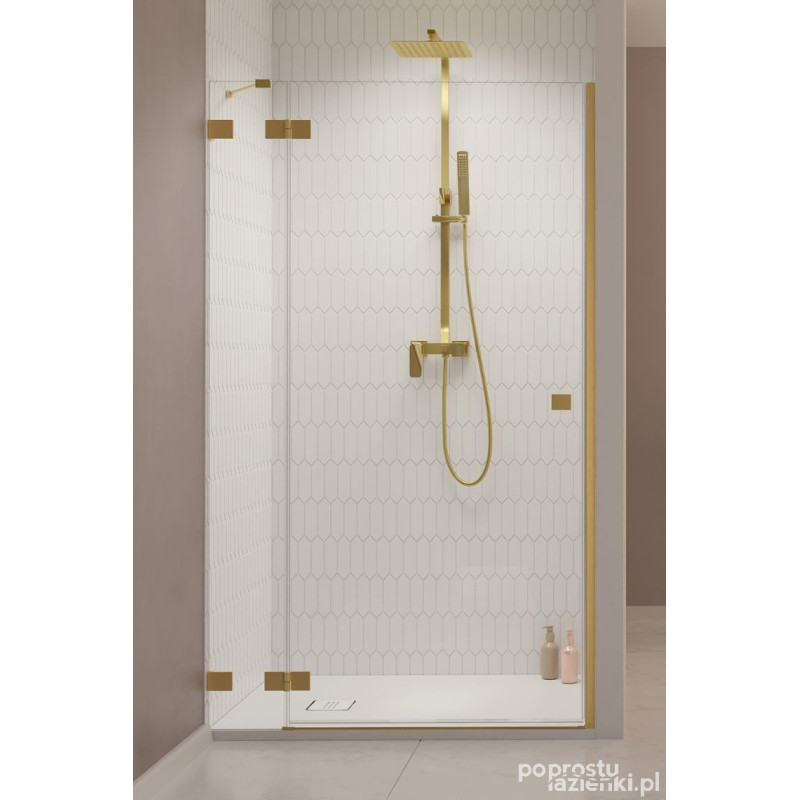Drzwi prysznicowe 110 Lewe Essenza Pro Brushed Gold DWJ Radaway (10099110-99-01L)