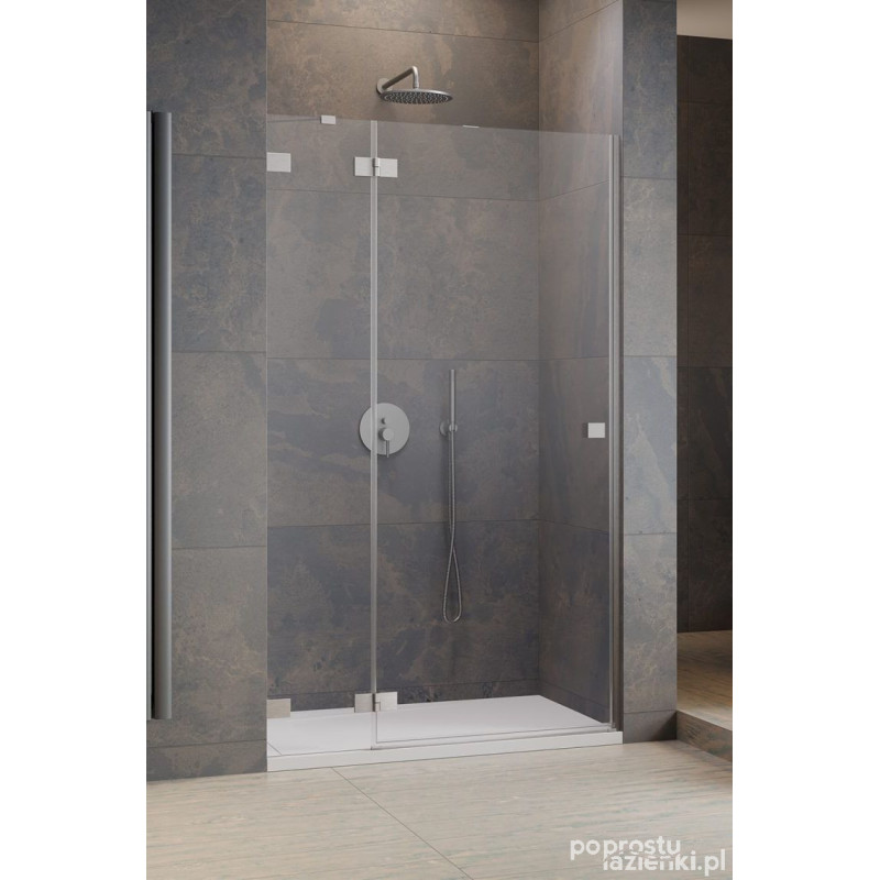 Drzwi prysznicowe 130 Lewe Essenza Pro Brushed Nickel DWJ Radaway (10099130-91-01L)