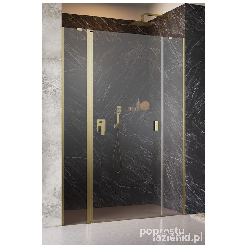 Drzwi prysznicowe 130 Nes Brushed Gold DWJS Radaway (10038130-99-01L)