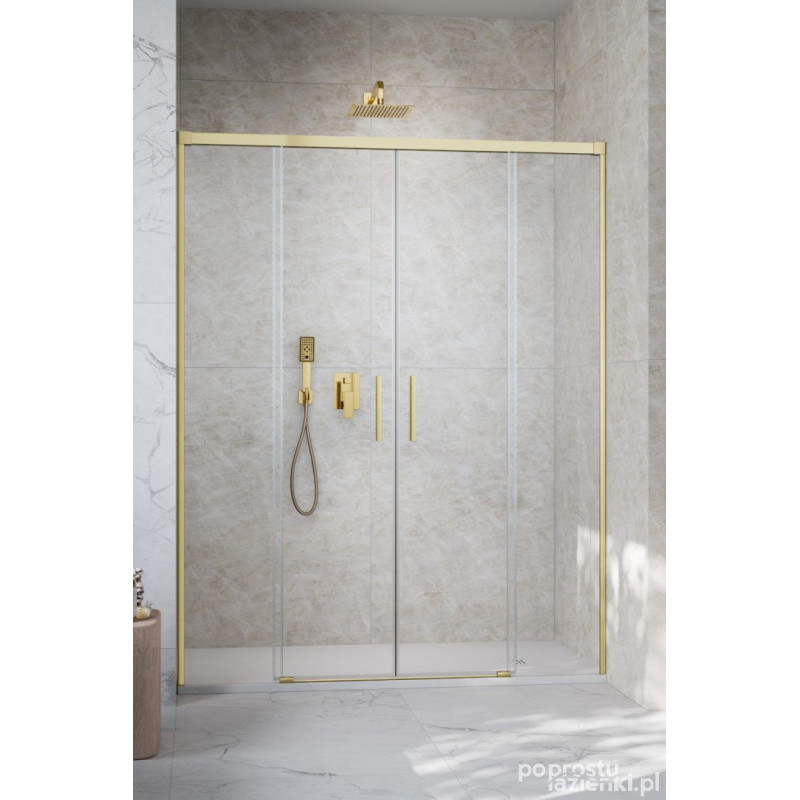 Drzwi prysznicowe 160 Idea Brushed Gold DWD Radaway (387126-99-01)