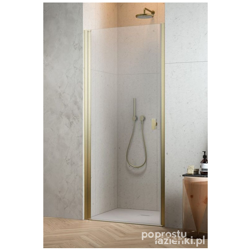 Drzwi prysznicowe 90 Nes Brushed Gold DWJ I Radaway (10026090-99-01L)
