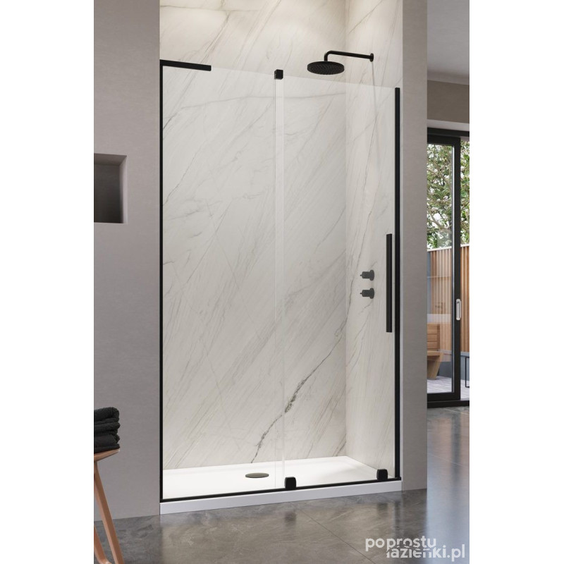 Drzwi wnękowe 100 Lewe Furo SL Black DWJ Radaway (10307522-54-01L + 10110480-01-01)