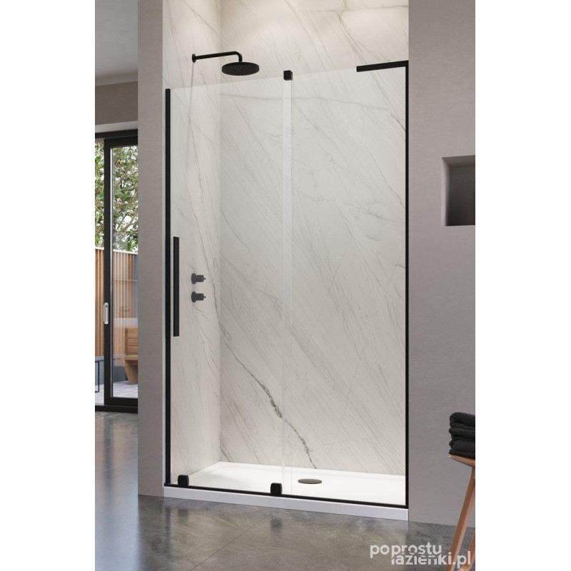 Drzwi wnękowe 120 Prawe Furo SL Black DWJ Radaway (10307622-54-01R + 10110580-01-01)