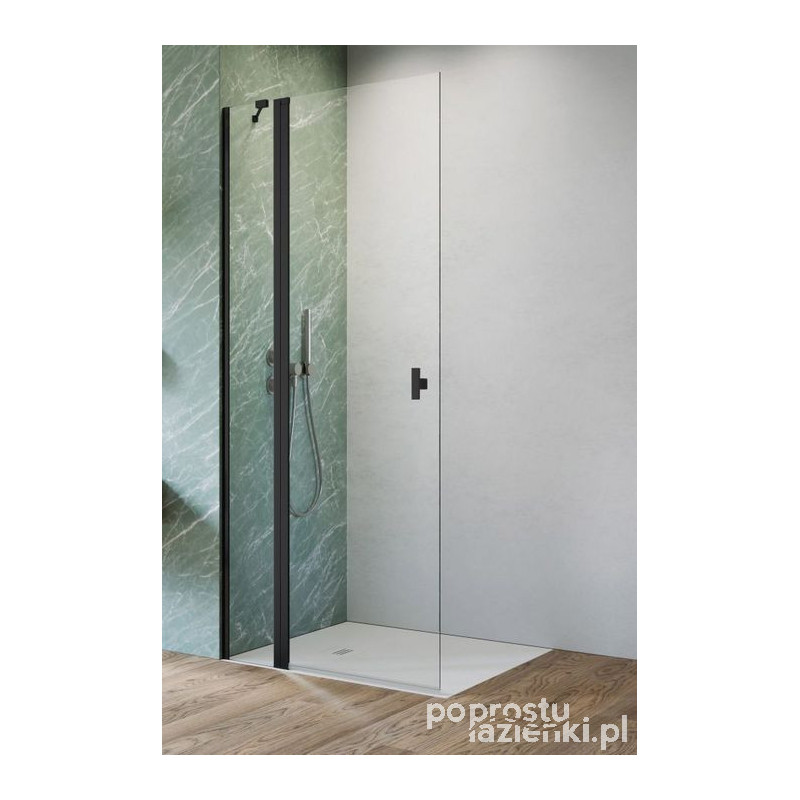 Kabina prysznicowa 100 Nes 8 Black walk-in KDD II Radaway (10085100-54-01L)