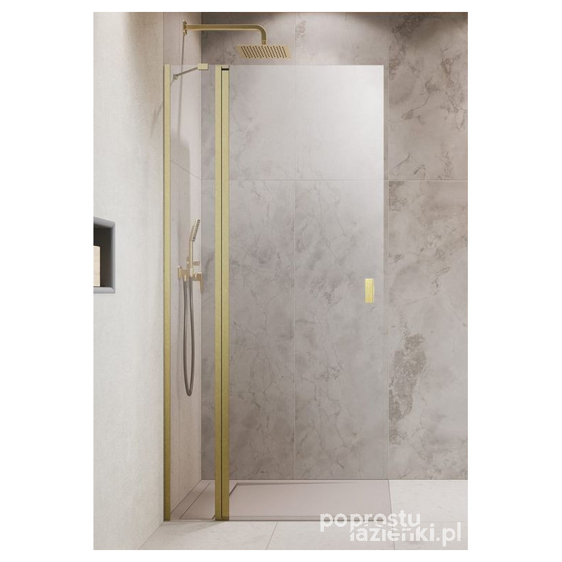 Kabina prysznicowa 100 Nes Brushed Gold walk-in KDD II Radaway (10031100-99-01L)