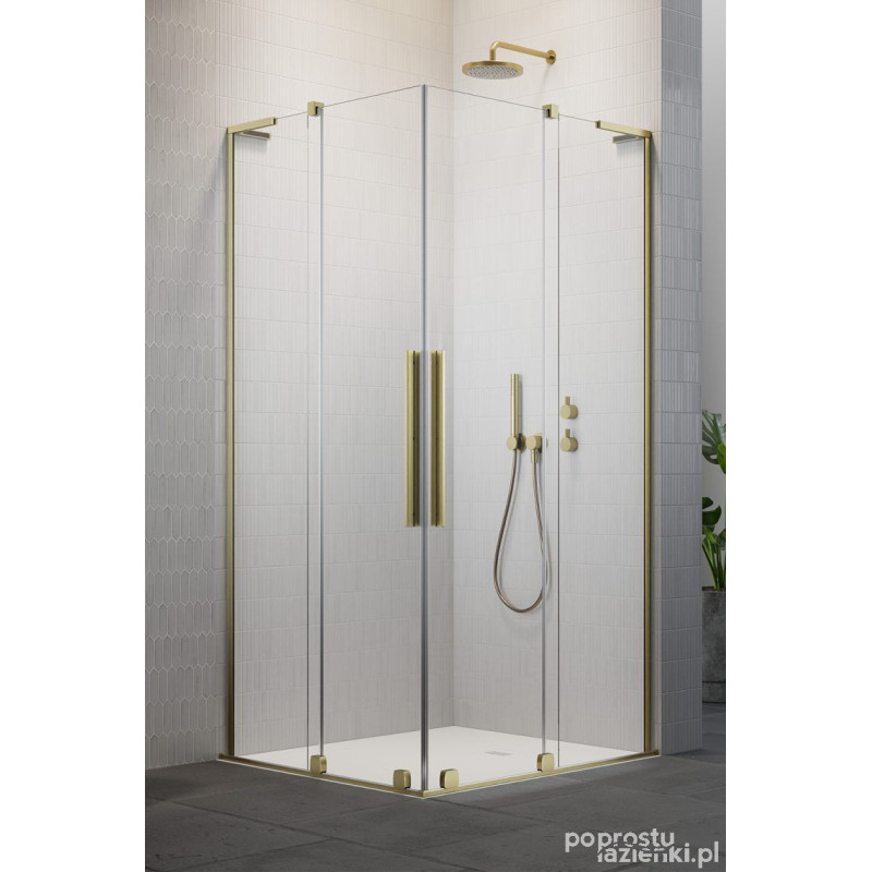 Kabina prysznicowa 100Lx100P Furo SL KDD Brushed Gold Radaway (10305100-99-01L + 10305100-99-01R)