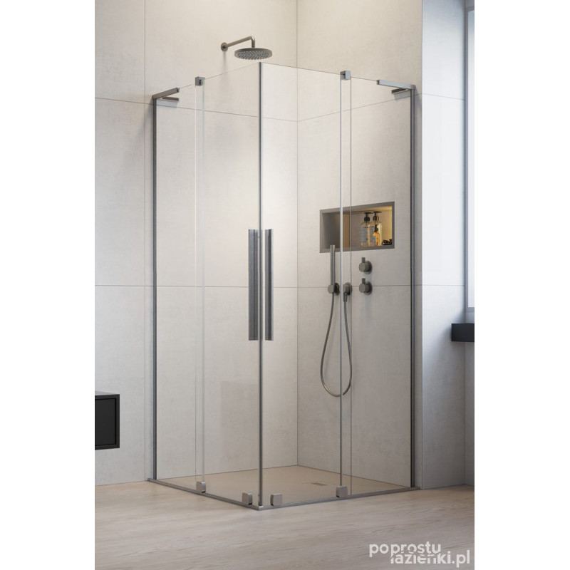 Kabina prysznicowa 100Lx90P Furo SL KDD Brushed Nickel Radaway (10305100-91-01L + 10305090-91-01R)