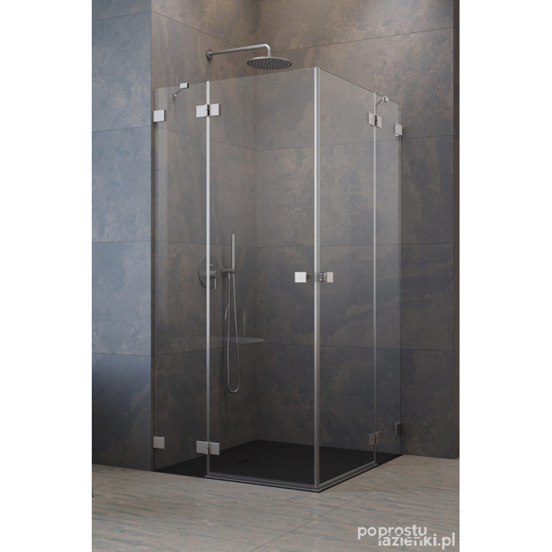 Kabina prysznicowa 100x100 Essenza Pro Brushed Nickel KDD Radaway (10096100-91-01L + 10096100-91-01R)