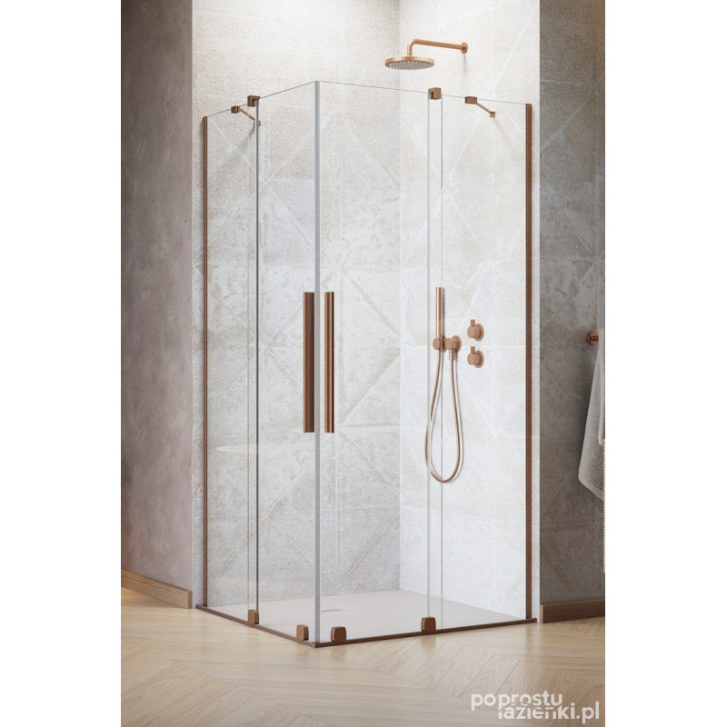 Kabina prysznicowa 110Lx120P Furo KDD Brushed Copper Radaway (10105110-93-01L + 10105120-93-01R)