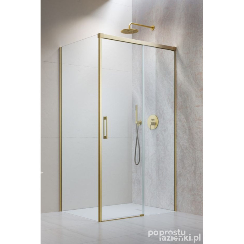 Kabina prysznicowa 110x120 Idea Brushed Gold KDJ Radaway (387041-99-01R + 387054-99-01L)