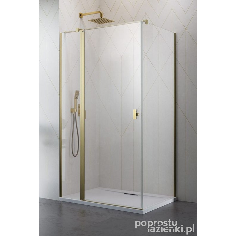 Kabina prysznicowa 110x90 Nes Brushed Gold KDJ II Radaway (10032110-99-01L + 10039090-01-01)