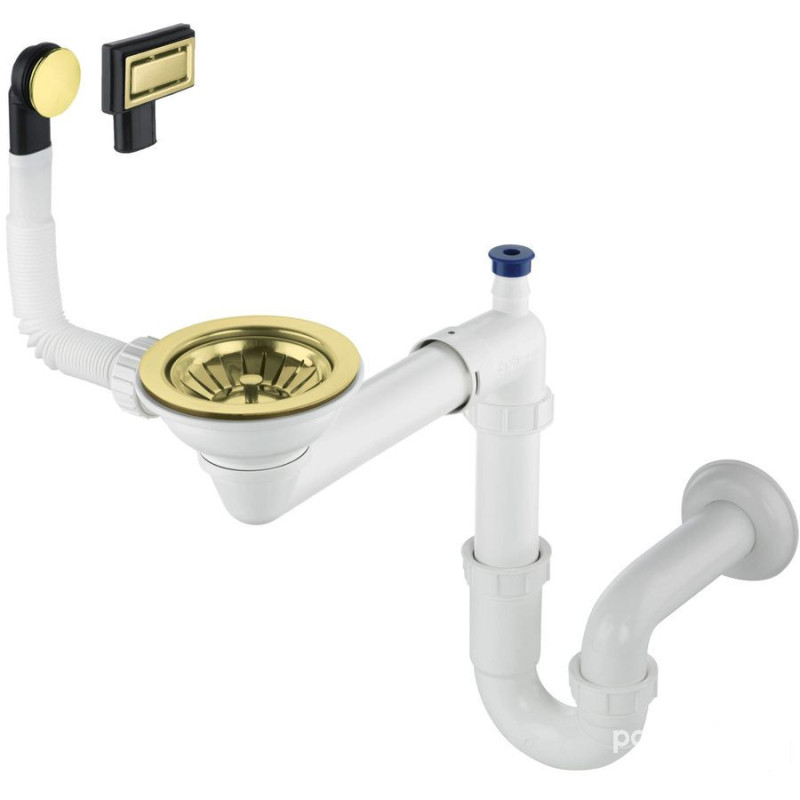Syfon do zlewozmywaka granitowego 1-komorowego - Space-Saver Deante (ZXY R949)