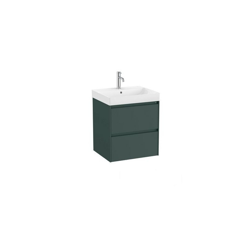 Szafka z umywalką 55 cm Ona ciemny zielony mat Roca (A851687513)