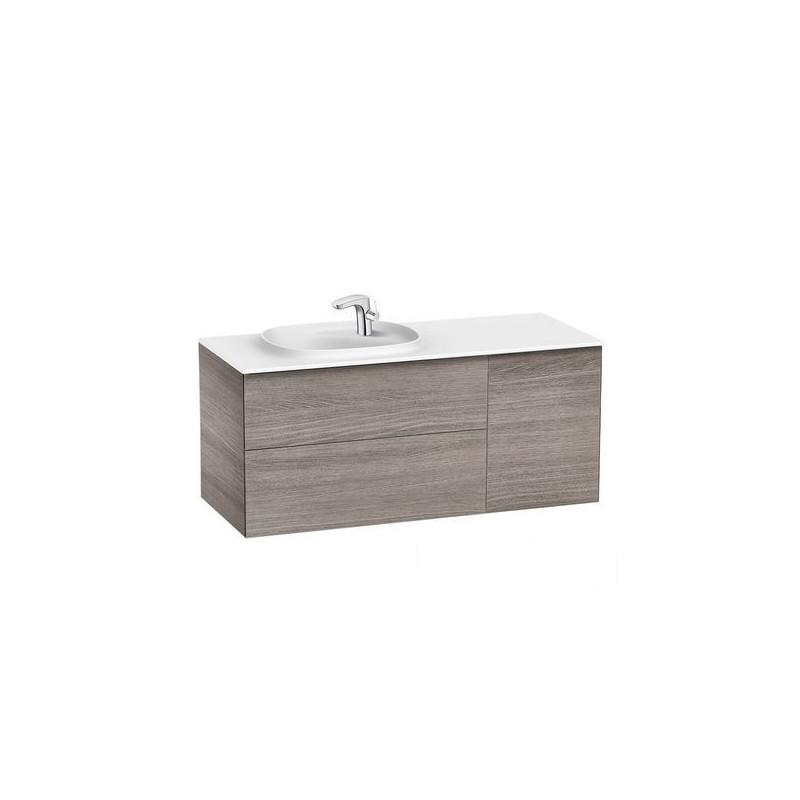 Szafka z umywalką i modułem bocznym 120 cm Beyond dąb Roca (A851391402)