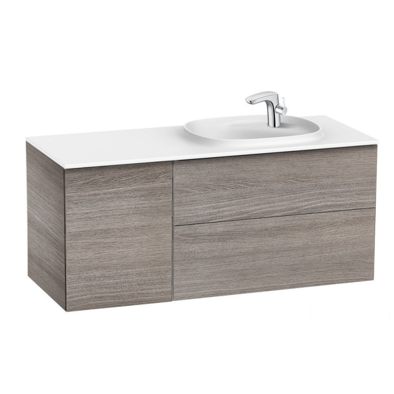 Szafka z umywalką i modułem bocznym 120 cm Beyond dąb Roca (A851392402)