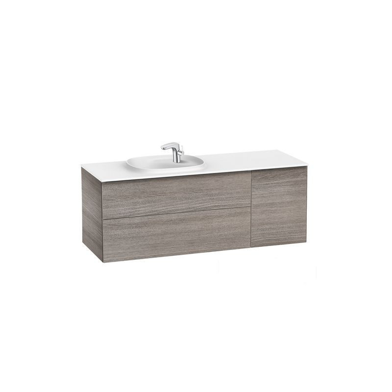 Szafka z umywalką i modułem bocznym 140 cm Beyond dąb Roca (A851393402)