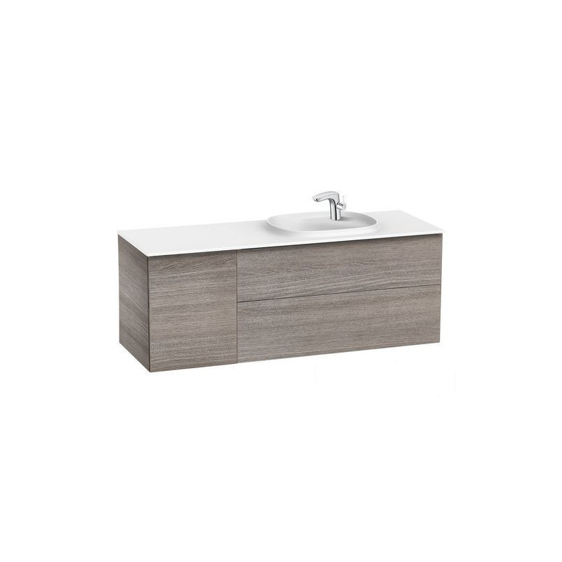 Szafka z umywalką i modułem bocznym 140 cm Beyond dąb Roca (A851394402)