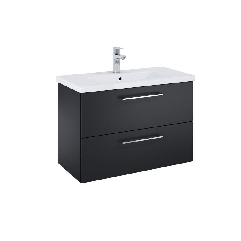 Szafka pod umywalkę 80 cm Roma Compact czarny mat Roca (A857953532)