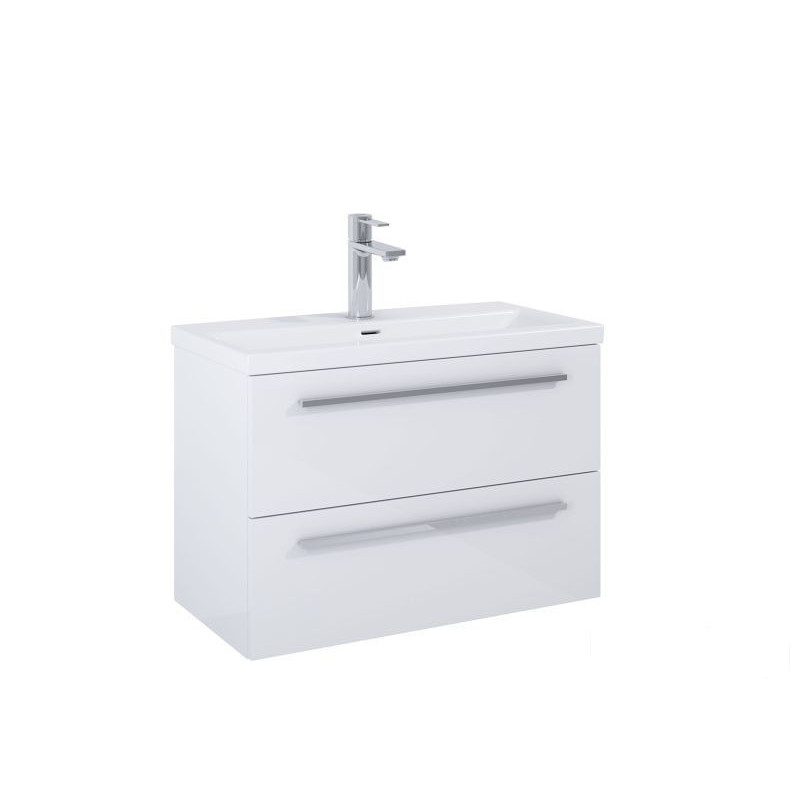 Szafka pod umywalkę 80 cm Kwadro biały połysk Roca (A857970806)